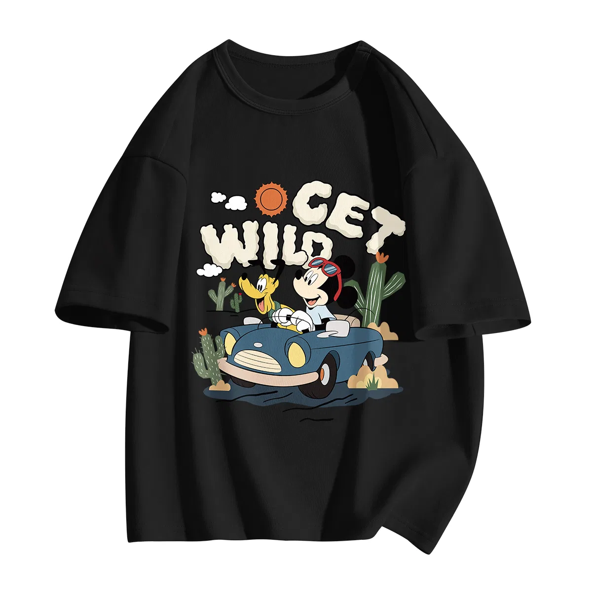 Футболка детская с принтом Disney Diqiu Camp Black