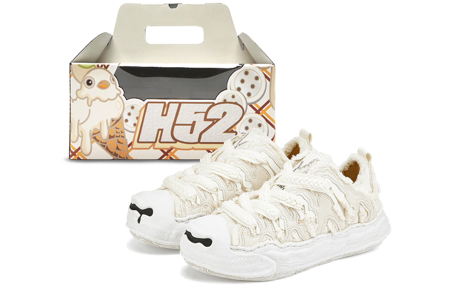 

Кроссовки H-52 Skateboarding Shoes Unisex Low-top White, белый