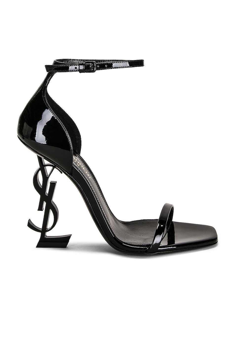 Босоножки на каблуке Opyum 110 YSL Saint Laurent, цвет Nero