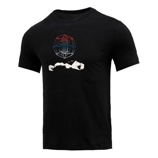 

Футболка Nike SS22 Logo Printing Sports Round Neck Short Sleeve Black, черный