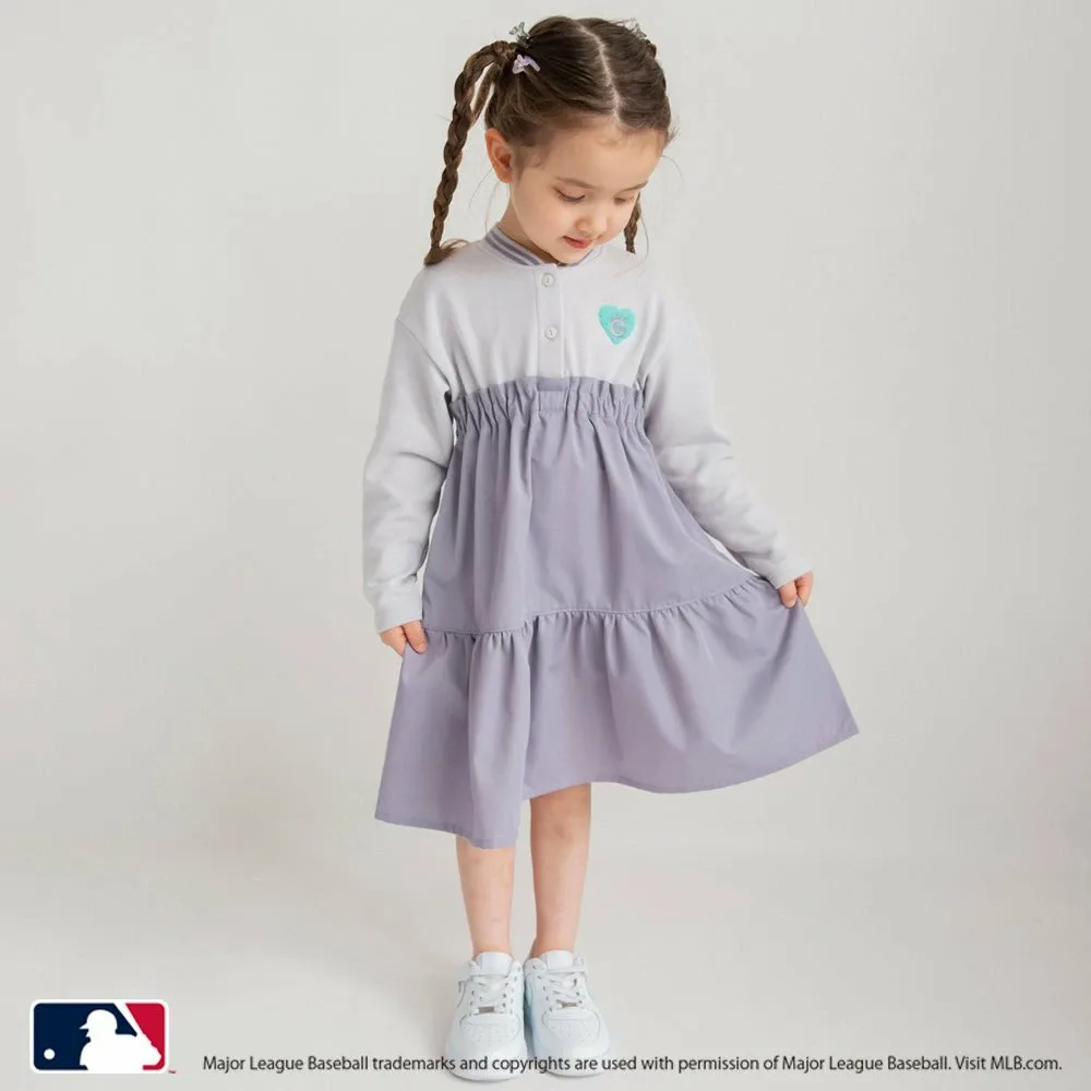 Длинное платье в стиле стадионной куртки Branshes, цвет Light Gray — фото 3