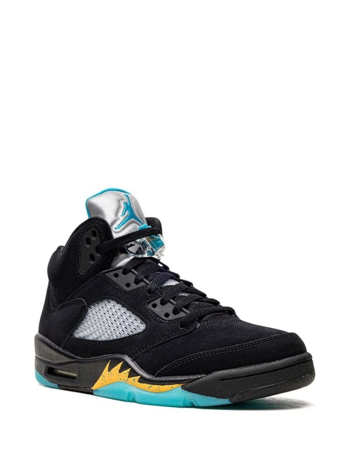 Кроссовки Air 5 Retro Aqua Jordan, черный — фото 2