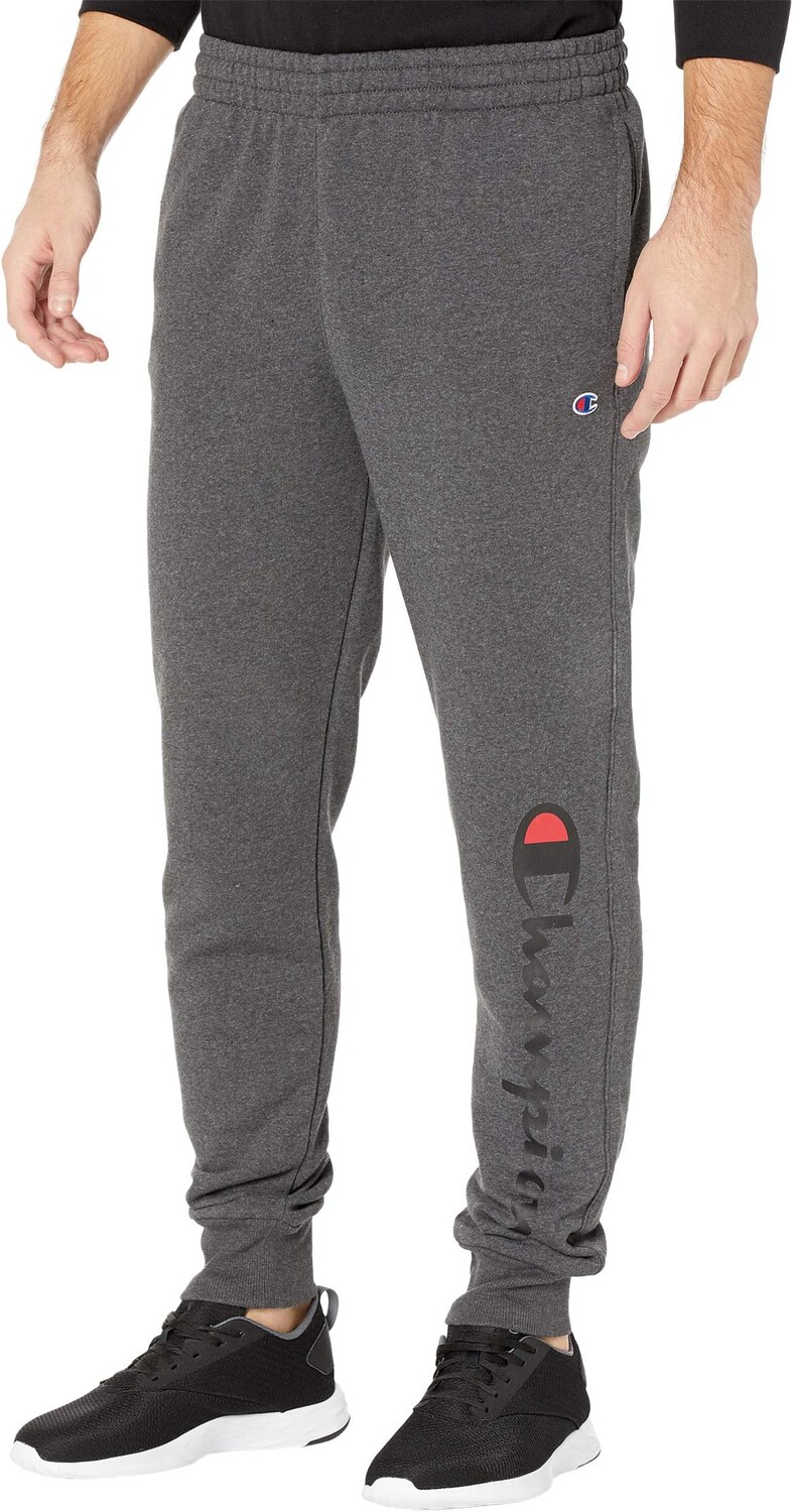 

Брюки Champion Powerblend Graphic Joggers, цвет Granite Heather