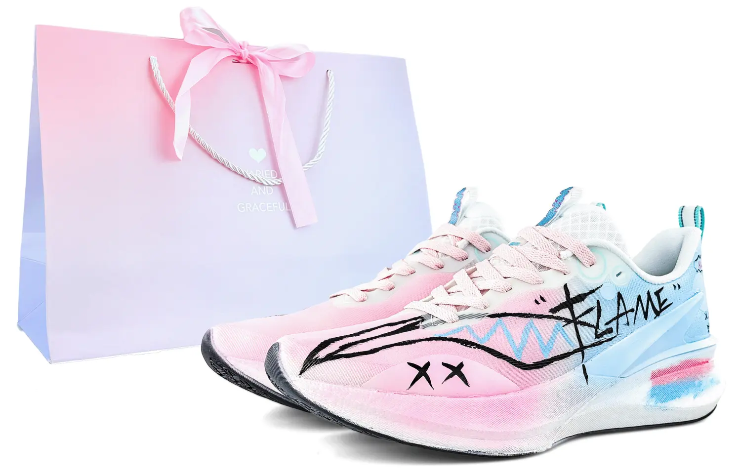 

Red Hare 8PRO амортизирующие дышащие с отскоком низкие повседневные марафонские гоночные городские универсальные кроссовки для бега LINING, розовый