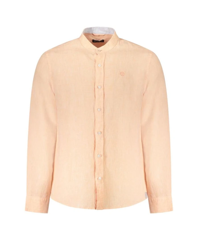 

Розовая льняная рубашка со стоячим воротником North Sails, розовый