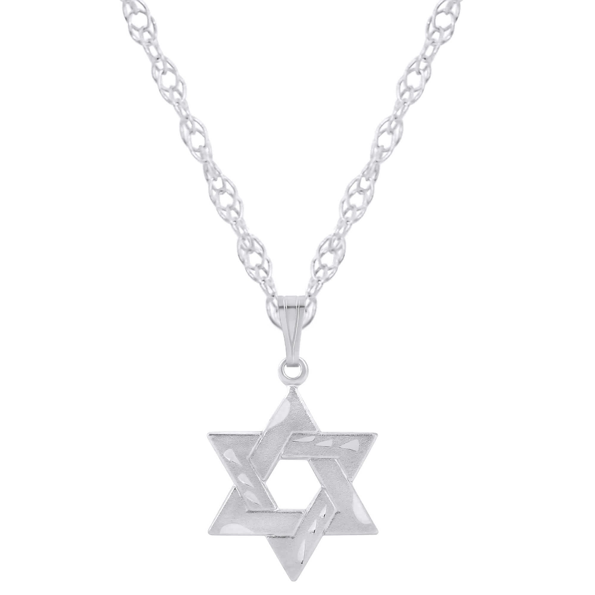 

Ожерелье с подвеской «Звезда Давида» из стерлингового серебра Glistening Jewels, Sterling Silver