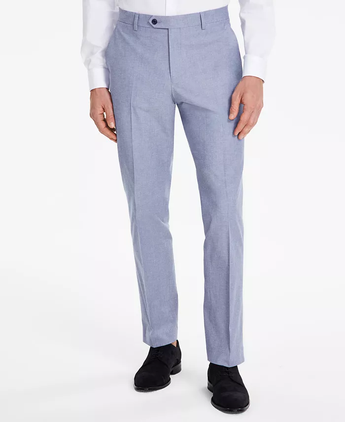 Мужские брюки Modern-Fit TH Flex Stretch Chambray для костюма Tommy Hilfiger, синий — фото 2