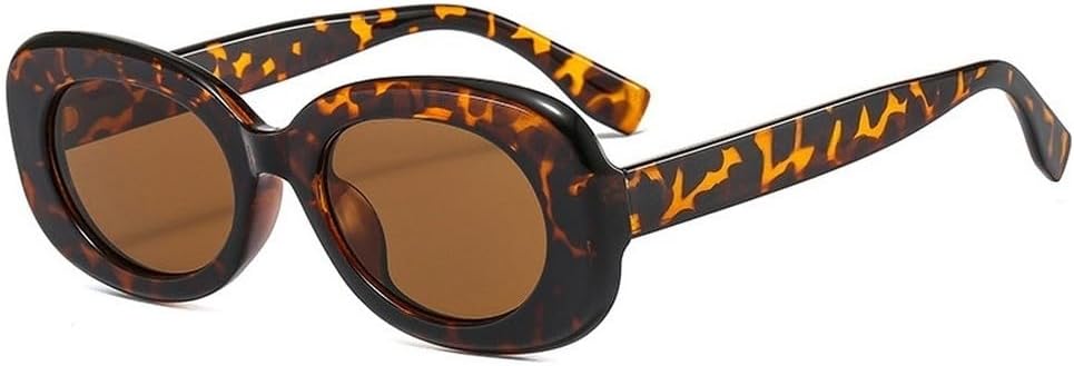 

Ретро овальные женские солнцезащитные очки, модные очки зелено-оранжевого цвета с защитой от УФ-излучения UV400, трендовые мужские солнцезащитные очки с градиентным покрытием SKFGNX, Leopard Tea