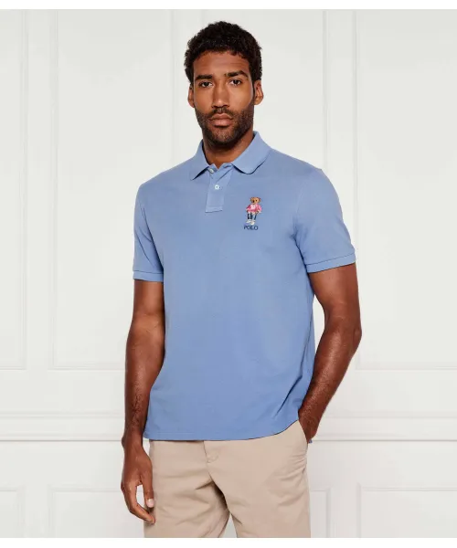 

Футболка поло Slim fit Polo Ralph Lauren, синий
