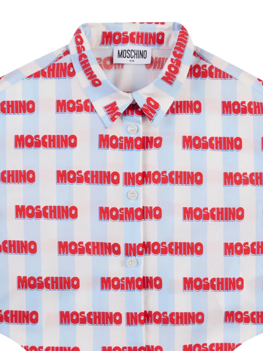 Рубашка в полоску Moschino Kids, белый — фото 3