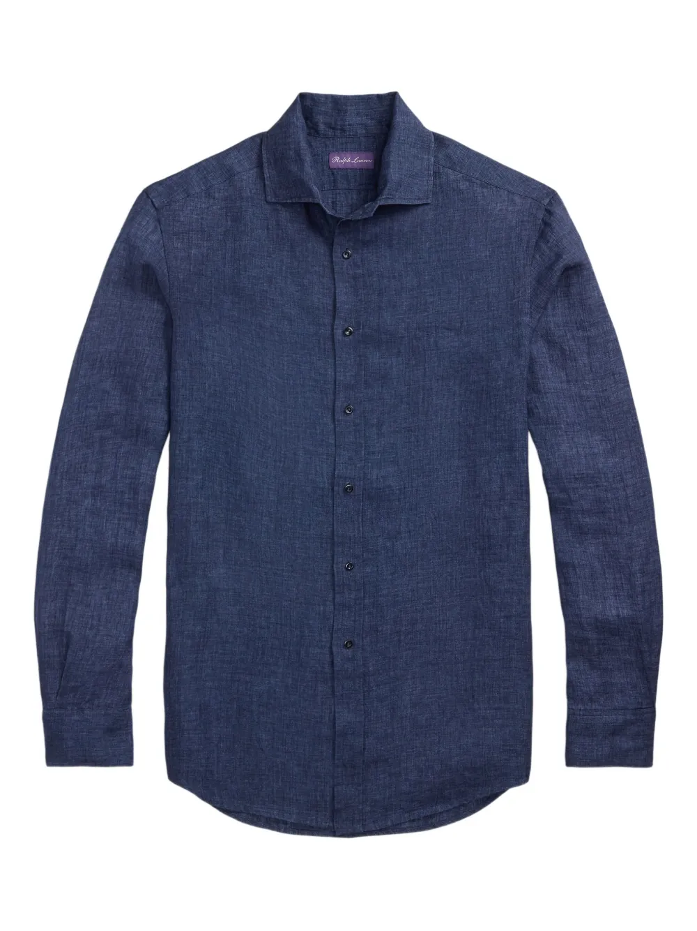

Льняная рубашка с длинными рукавами Ralph Lauren Purple Label, синий