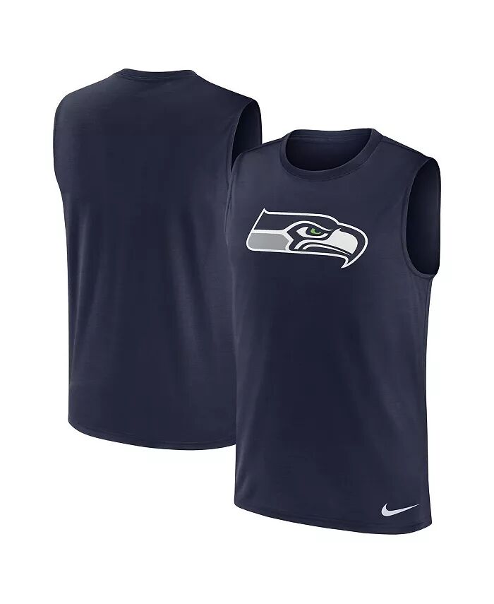 

Мужская футболка-майка College Navy Seattle Seahawks Blitz Legend Muscle Perform Nike