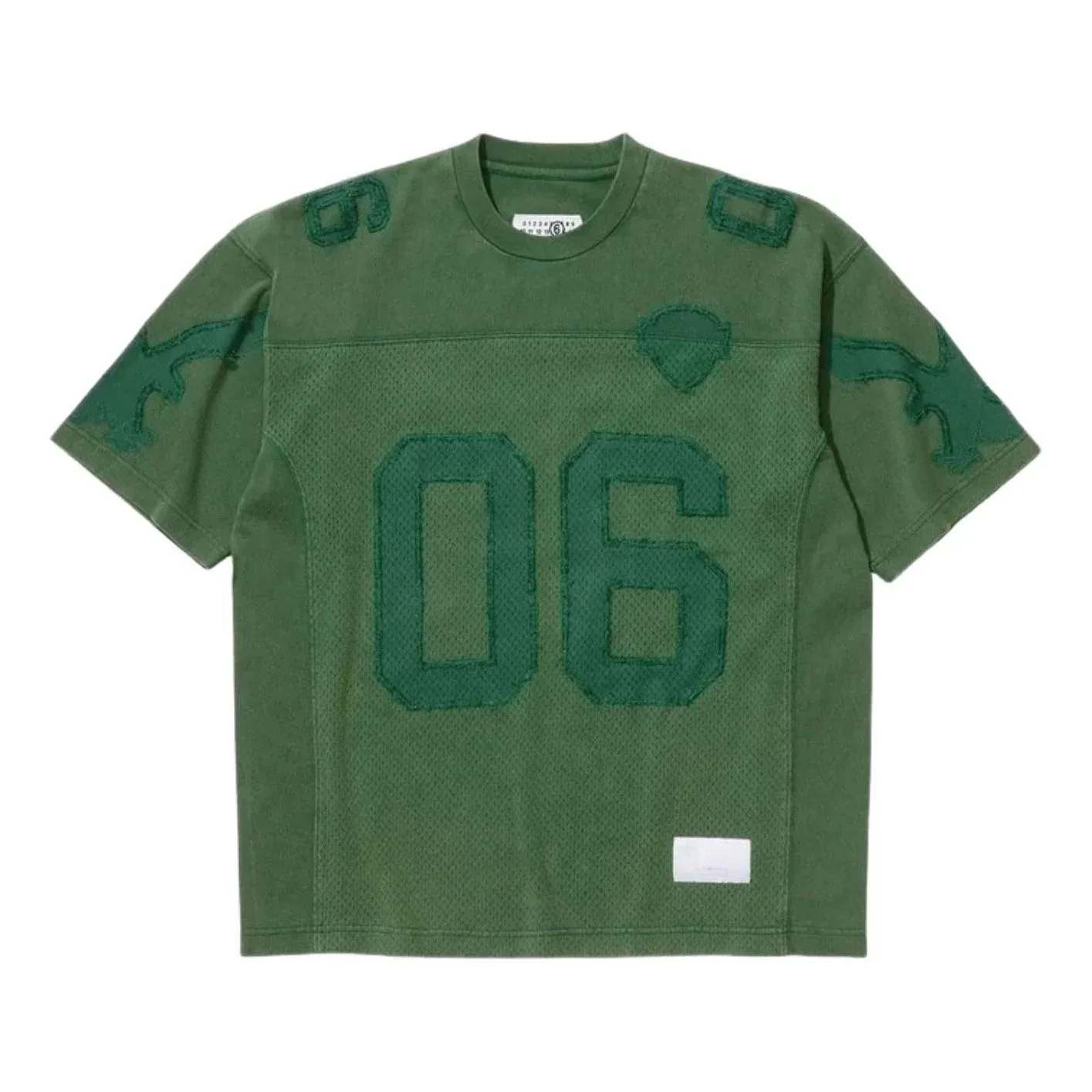Футболка Supreme x MM6 Maison Margiela из хлопка, цвет «зеленый»