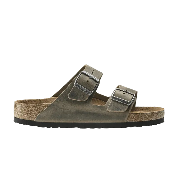 

Кроссовки Birkenstock Arizona Soft Footbed Oiled Leather Faded Khaki, зеленый