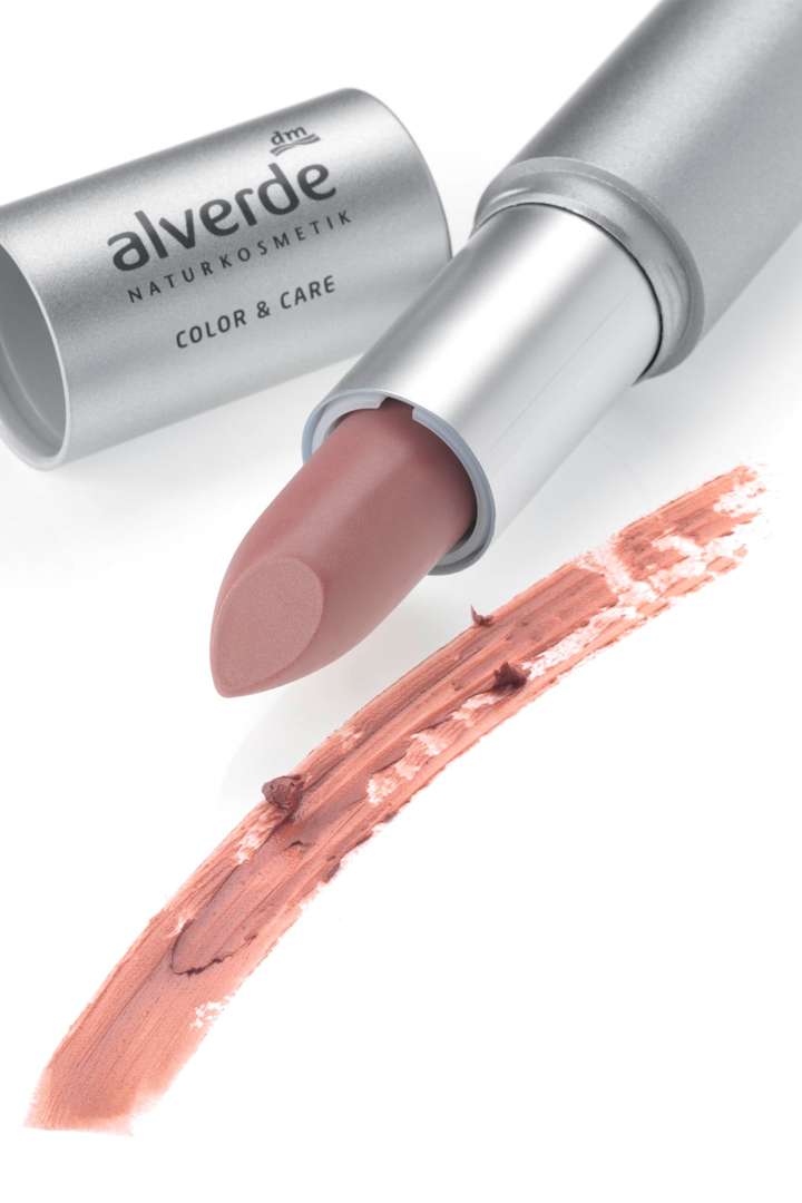 Губная помада alverde NATURKOSMETIK Lippenstift Color & Care 03 Rosy Nude, 4,6 g — фото 2