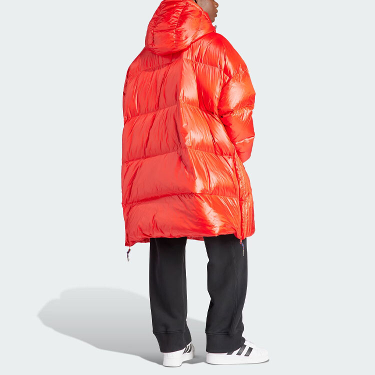 Kadın Kırmızı Mont Пуховик женский ярко-красный Adidas Originals — фото 3