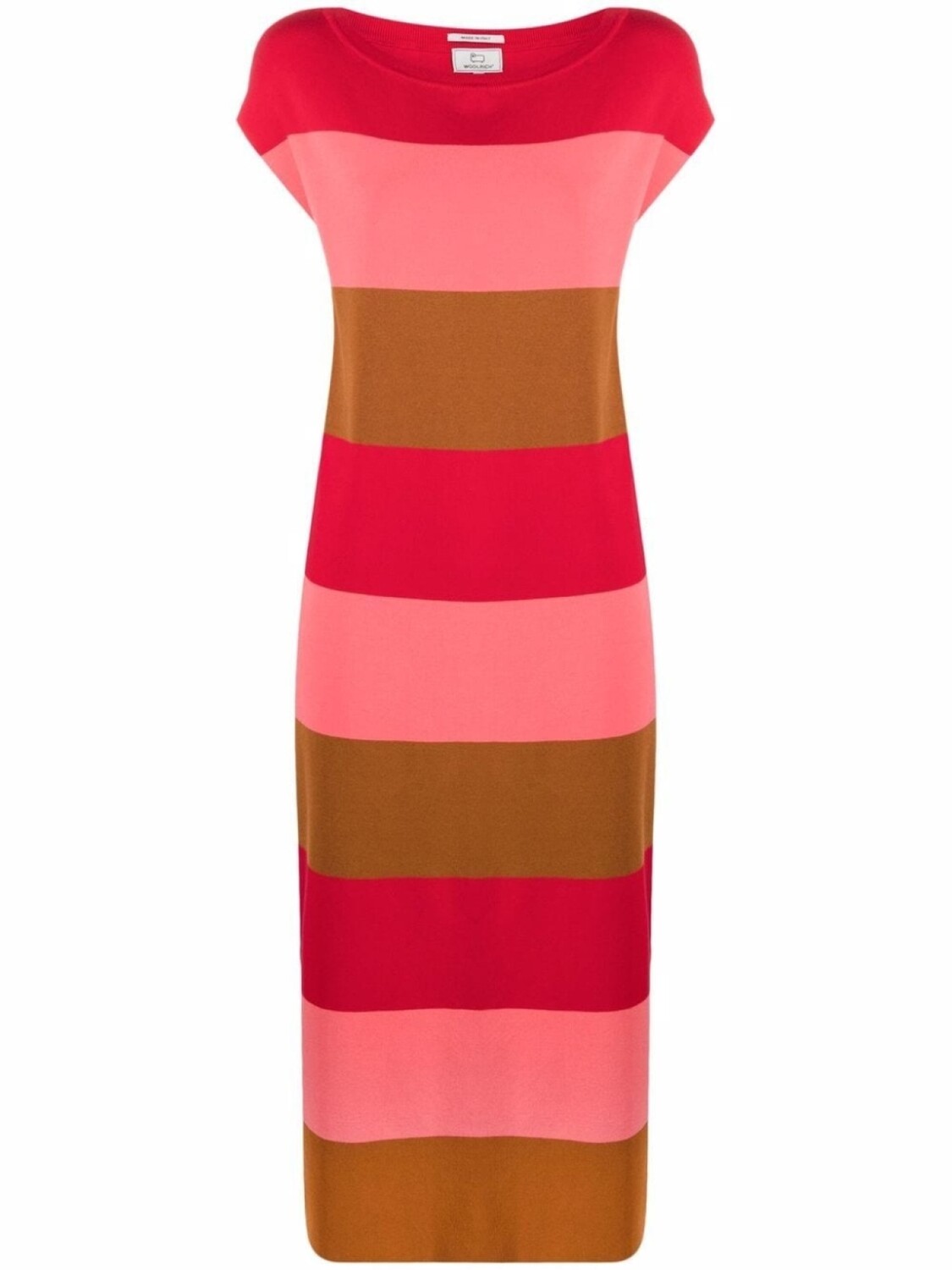 

Woolrich платье миди в полоску, красный