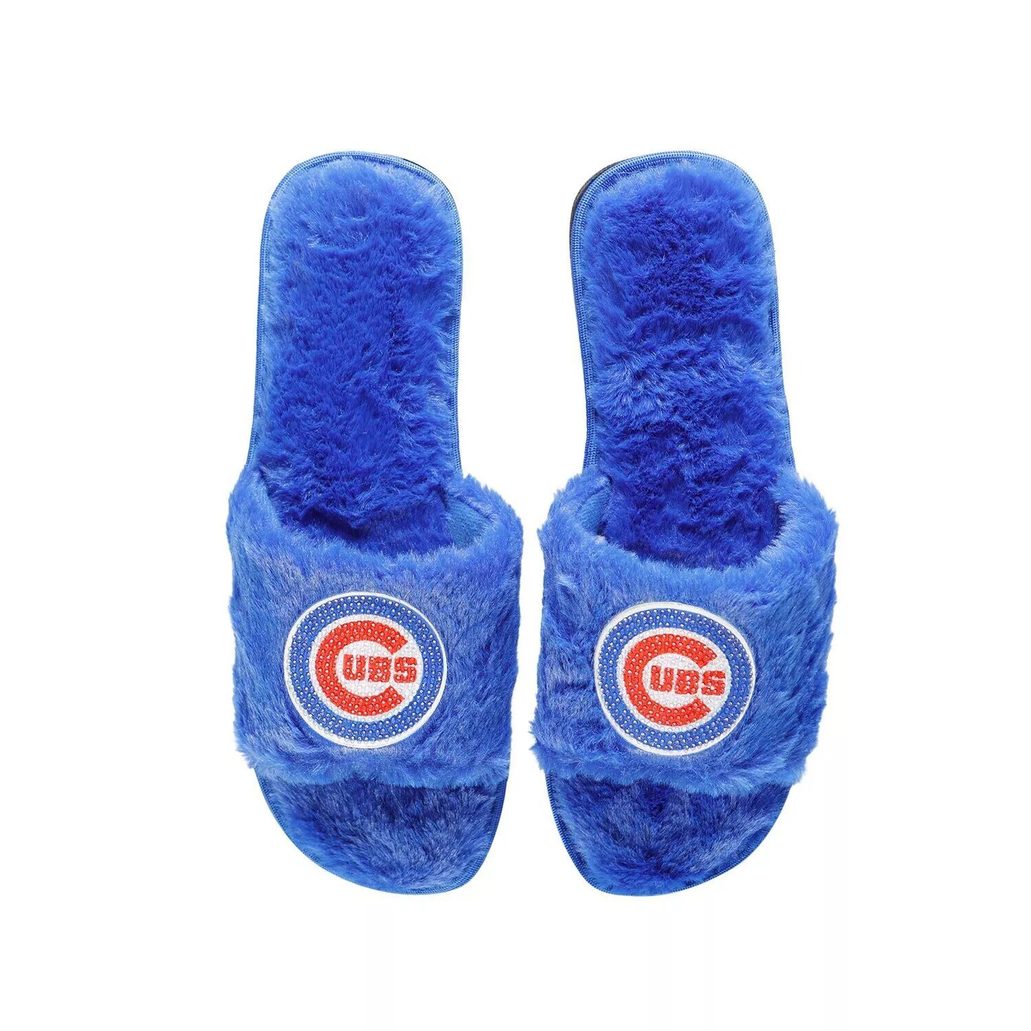 

Женские тапочки FOCO Royal Chicago Cubs со стразами