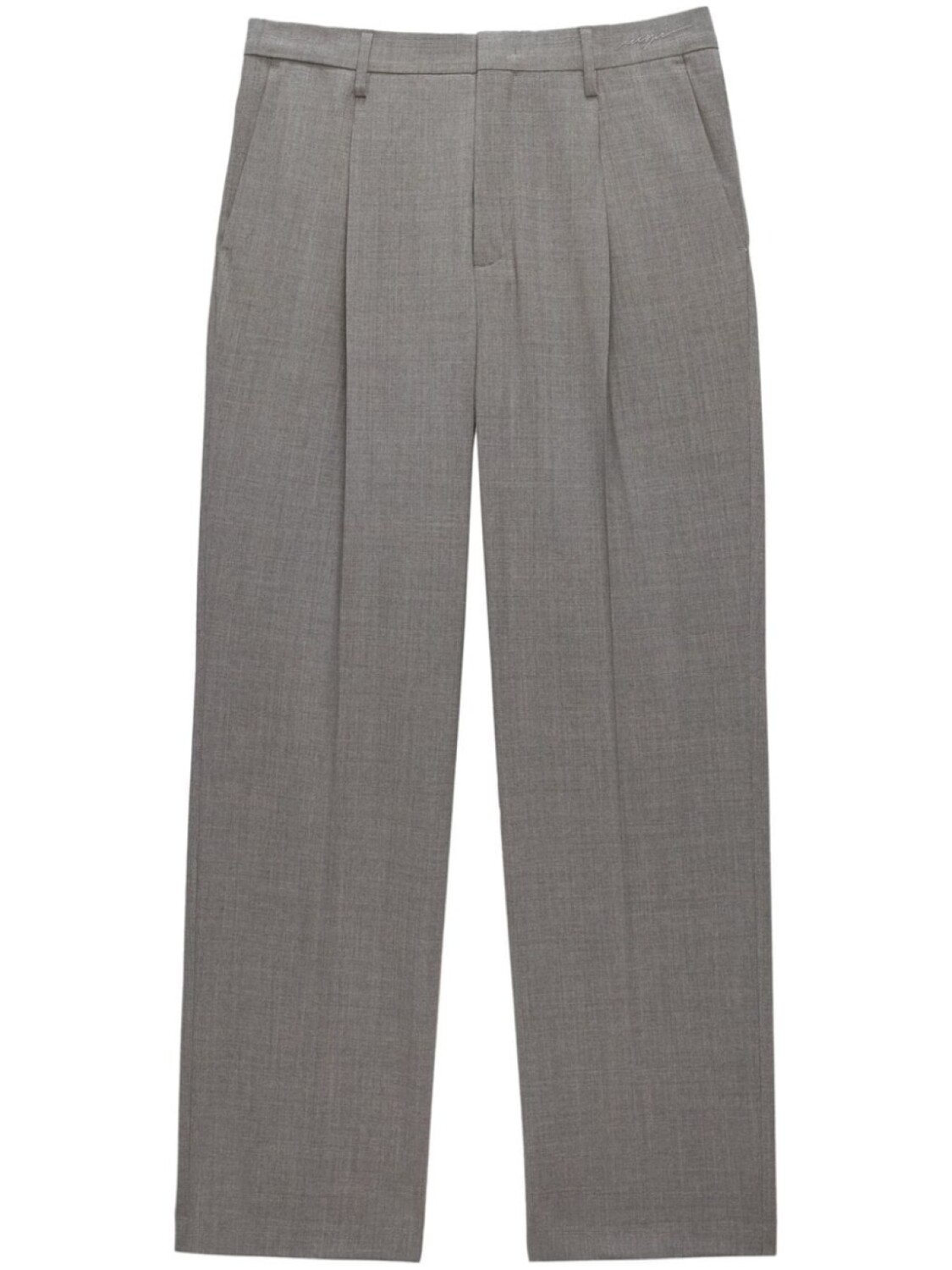 

MSGM брюки строгого кроя со складками, серый