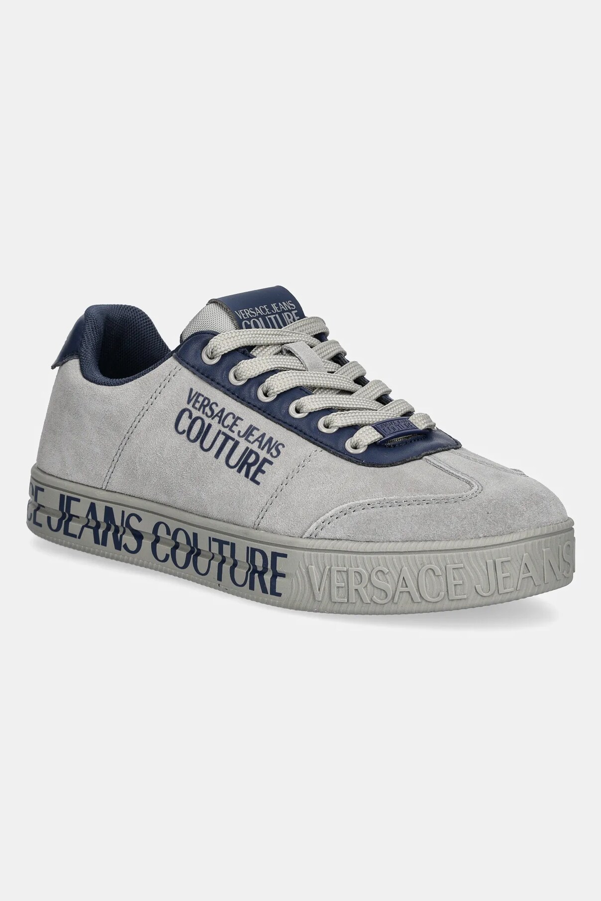 

Замшевые кроссовки Versace Jeans Couture, серый