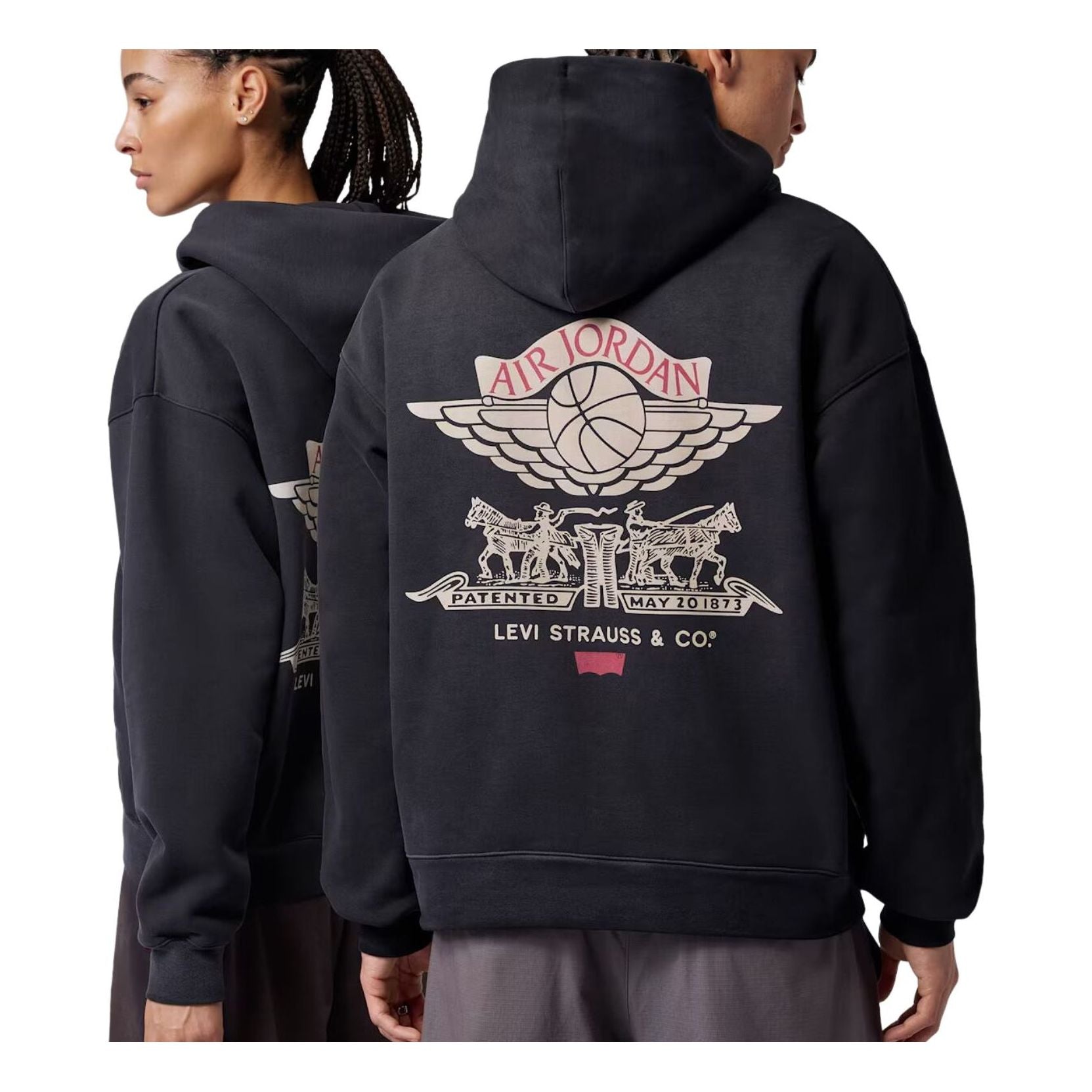 

Худи Air Jordan x Levi's на молнии, цвет 'Black'