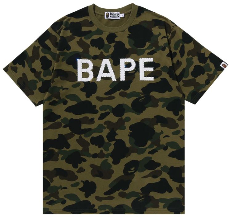 

Футболка BAPE 1st Camo Bape Rhinestone Tee, зеленый