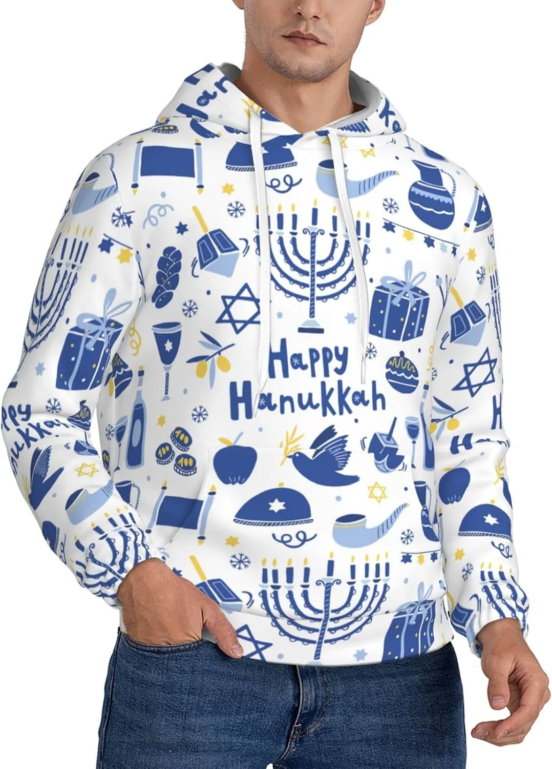 

Толстовка с капюшоном Happy Hanukkah SDERDZSE
