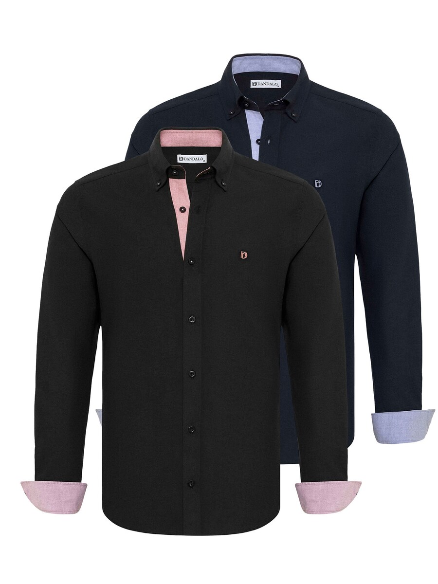 

Повседневная рубашка Dandalo Regular fit Button Up Shirt, черный