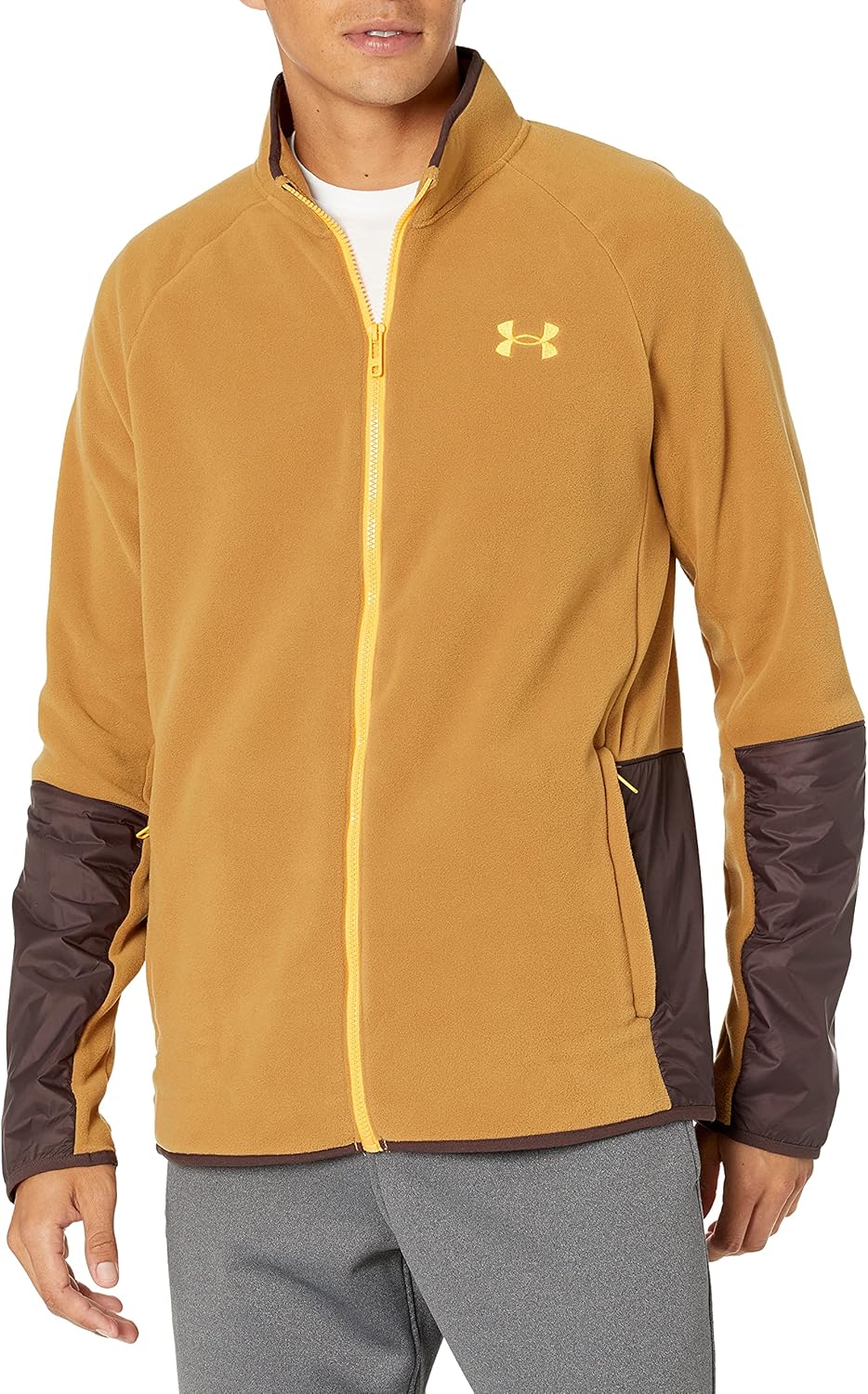

Футболка Under Armour Men's Od Polartec Forge Full-Zip, Antique Ochre (277)/Omega Orange, Оранжевый, Футболка Under Armour Men's Od Polartec Forge Full-Zip, Antique Ochre (277)/Omega Orange