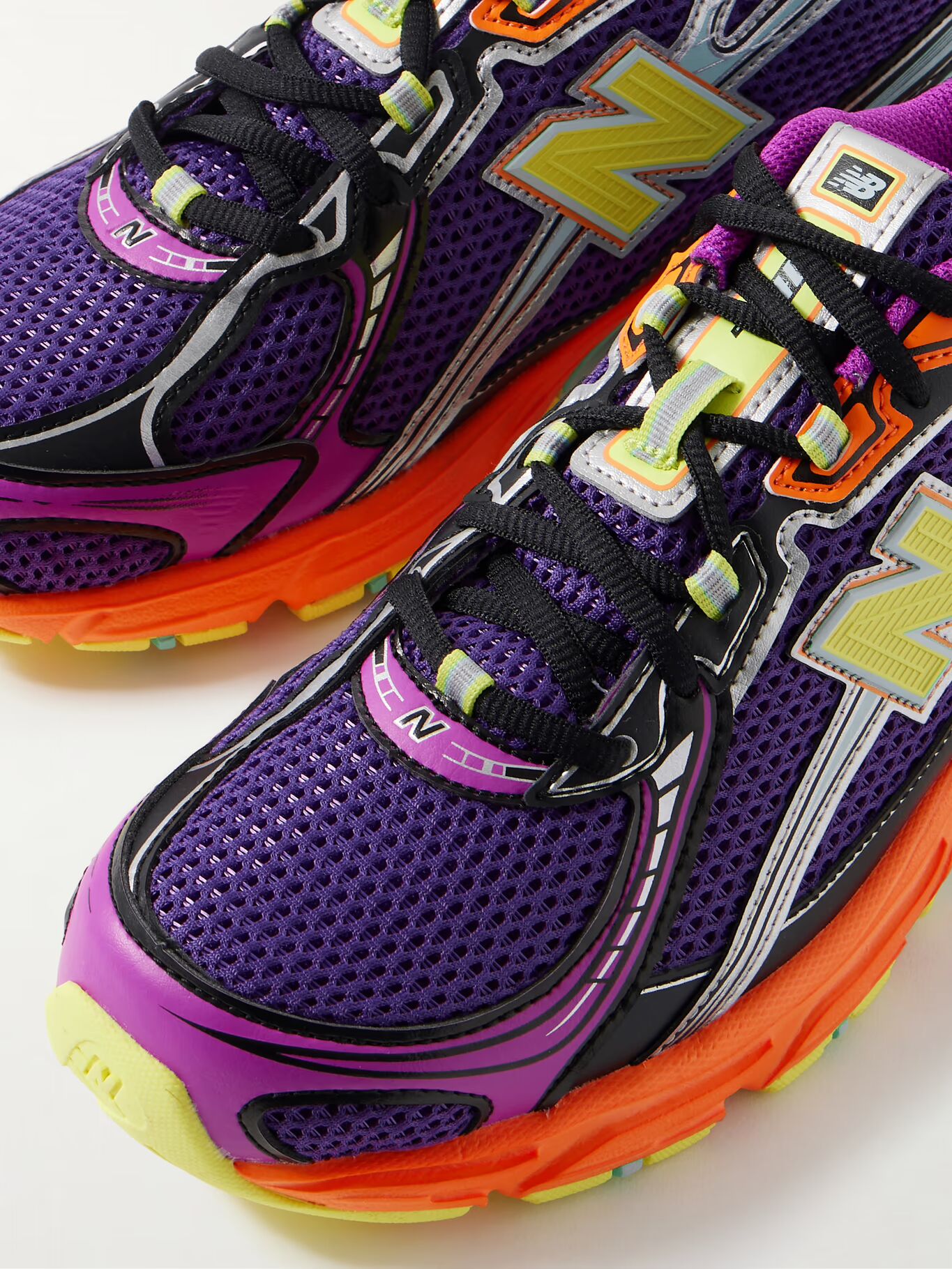 

740 Кроссовки с кожаной отделкой и сеткой NEW BALANCE, фиолетовый