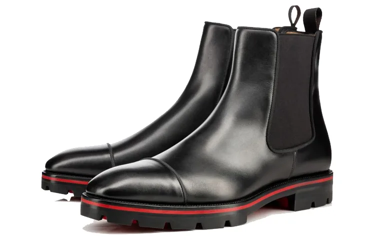 Ботинки челси мужские CL LUBOTING короткие до середины икры Christian Louboutin, Original Shoe Box Included — фото 3