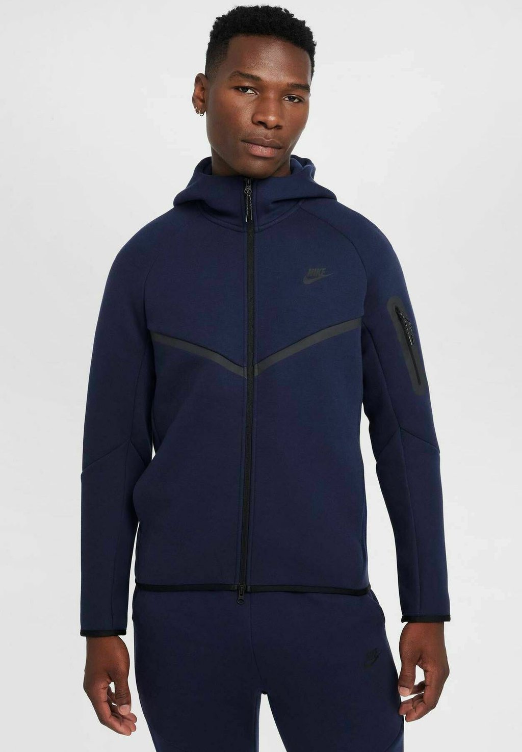 Толстовка на молнии Nike Sportswear, темно-синий — фото 4