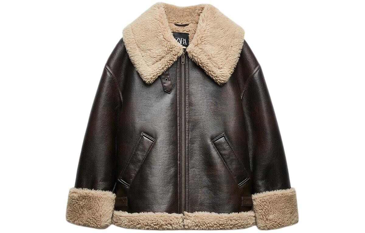 

Куртка женская коричневая Zara