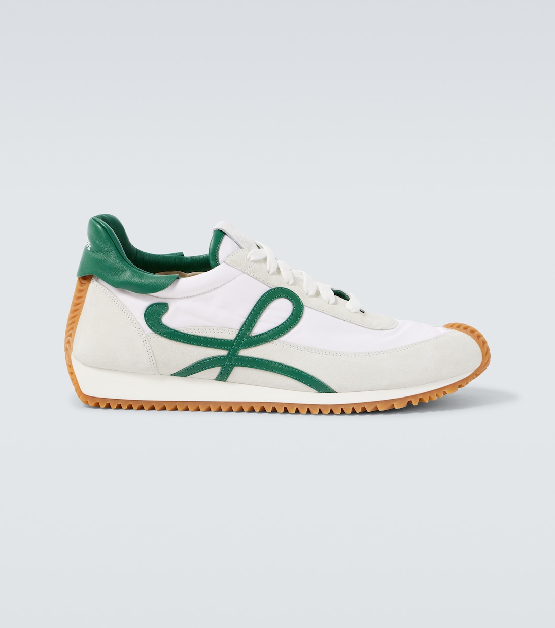 

Кроссовки Flow Runner 2.0 с замшевыми вставками Loewe, White/DarkGreen