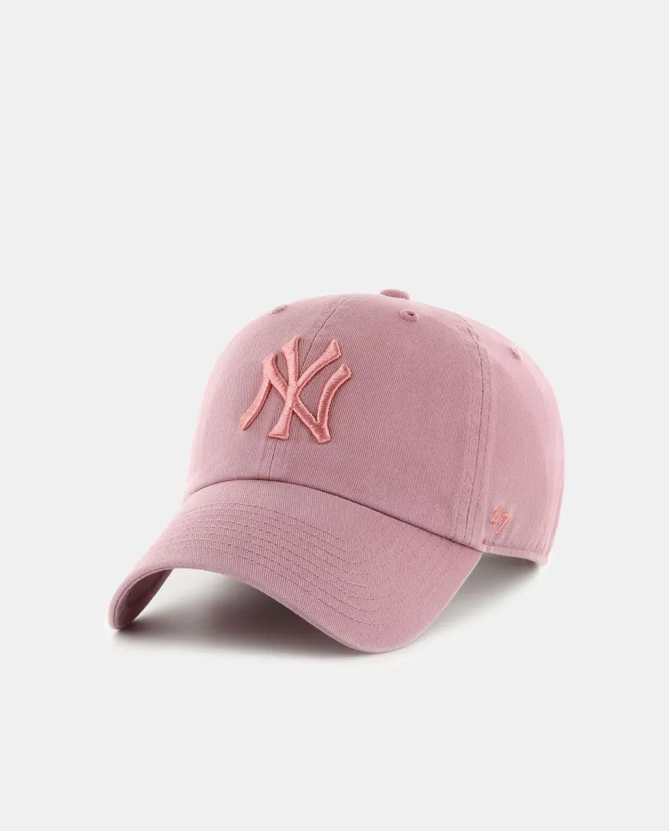 

Кепка MLB New York Yankees '47 CLEAN UP 47 Brand, цвет Salmón