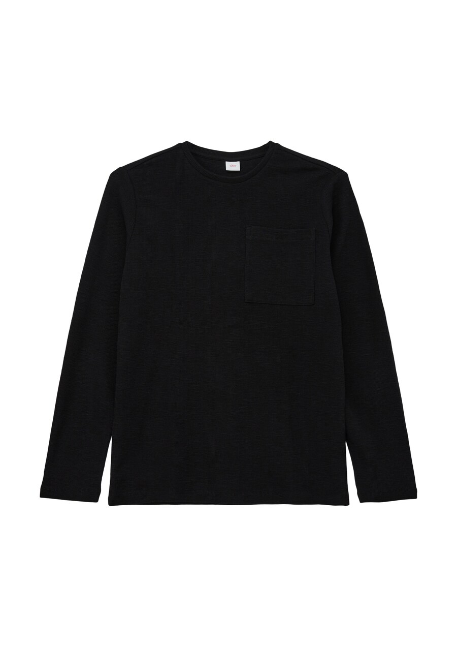 

Лонгслив s.Oliver Shirt, черный