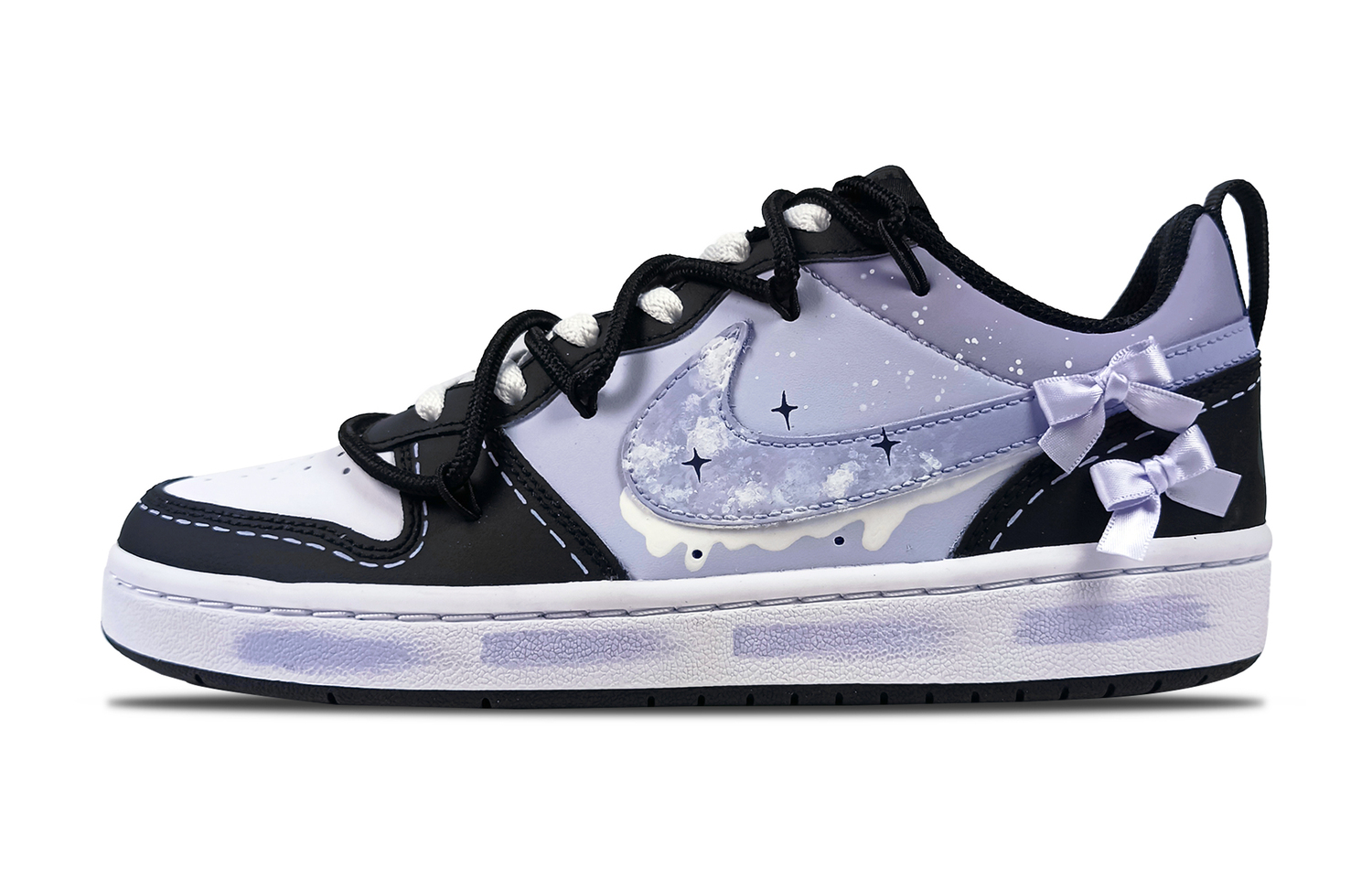 

Nike Court Borough Star Valley противоударные и устойчивые к истиранию низкие детские скейтбординг кроссовки black для подростков