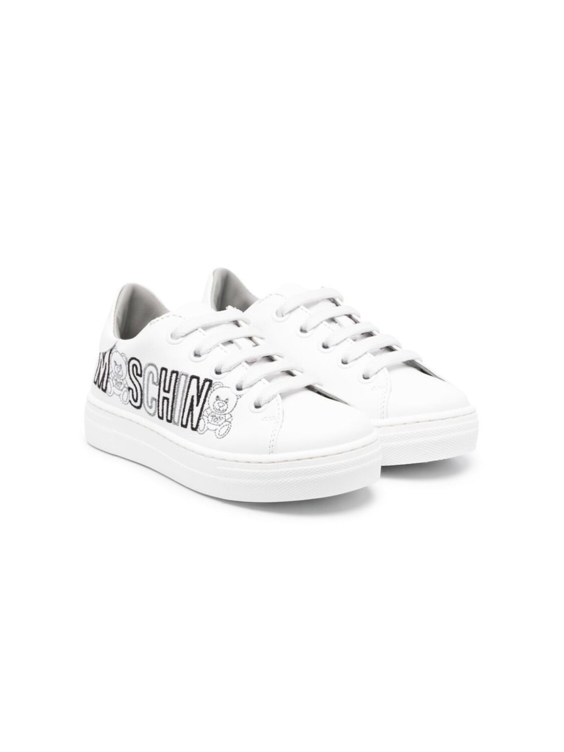 

Moschino Kids кеды с вышитым логотипом, белый