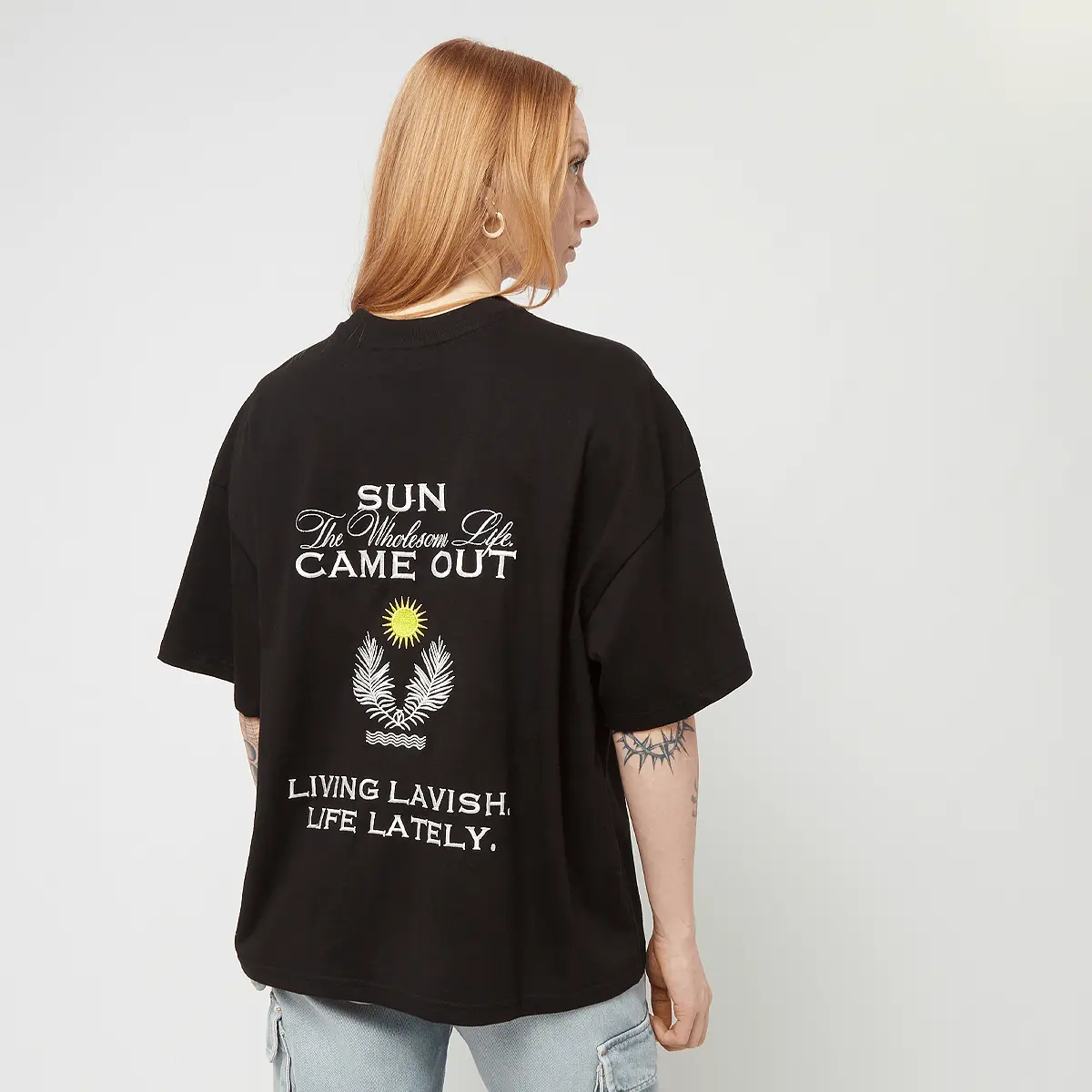 

Футболка Pegador Flora Heavy Oversized Tee, черный