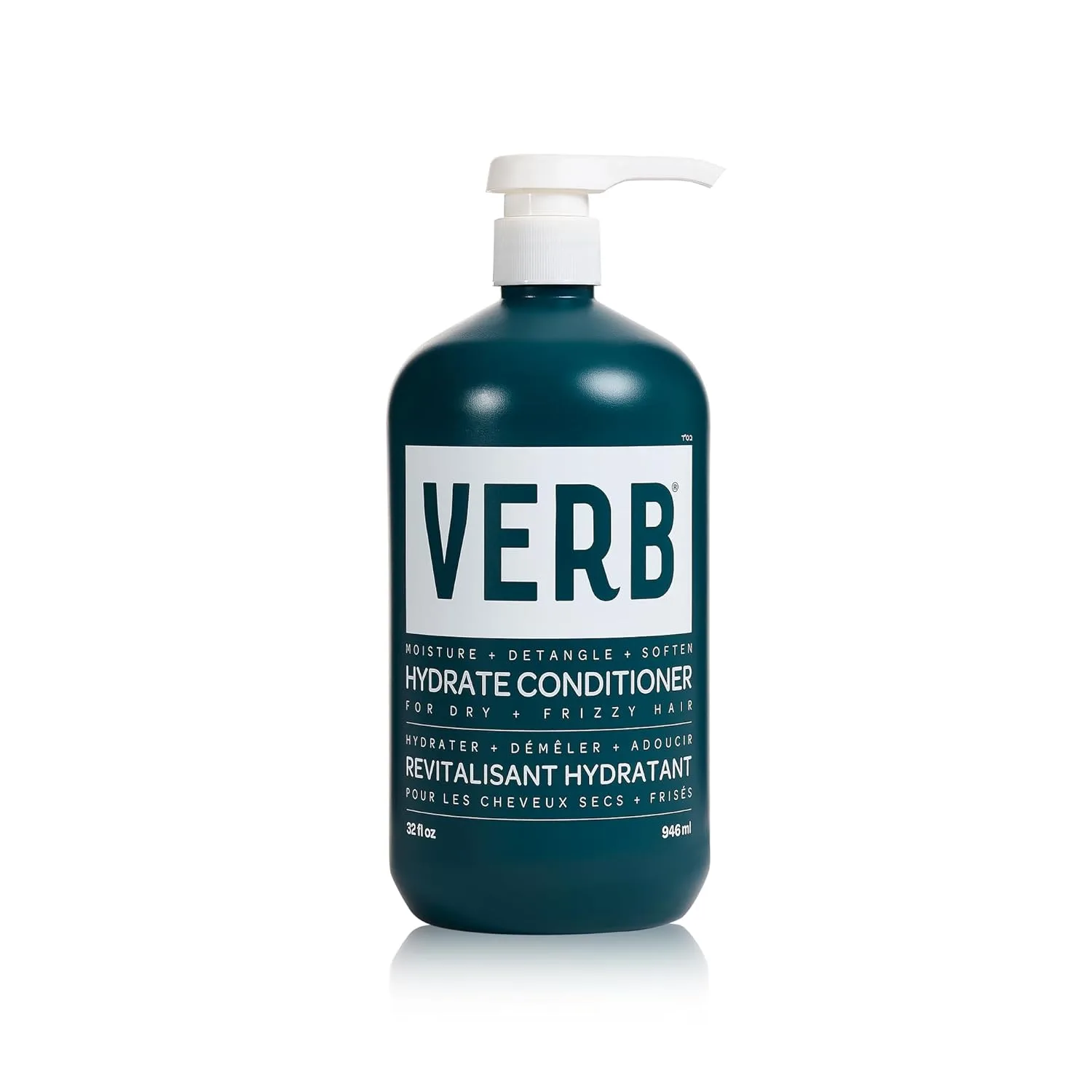 Кондиционер VERB Hydrate - Питает сухие и вьющиеся волосы - Разглаживает и уменьшает пушистость - Аромат амбры и теплого жасмина 946 мл (1 шт.)