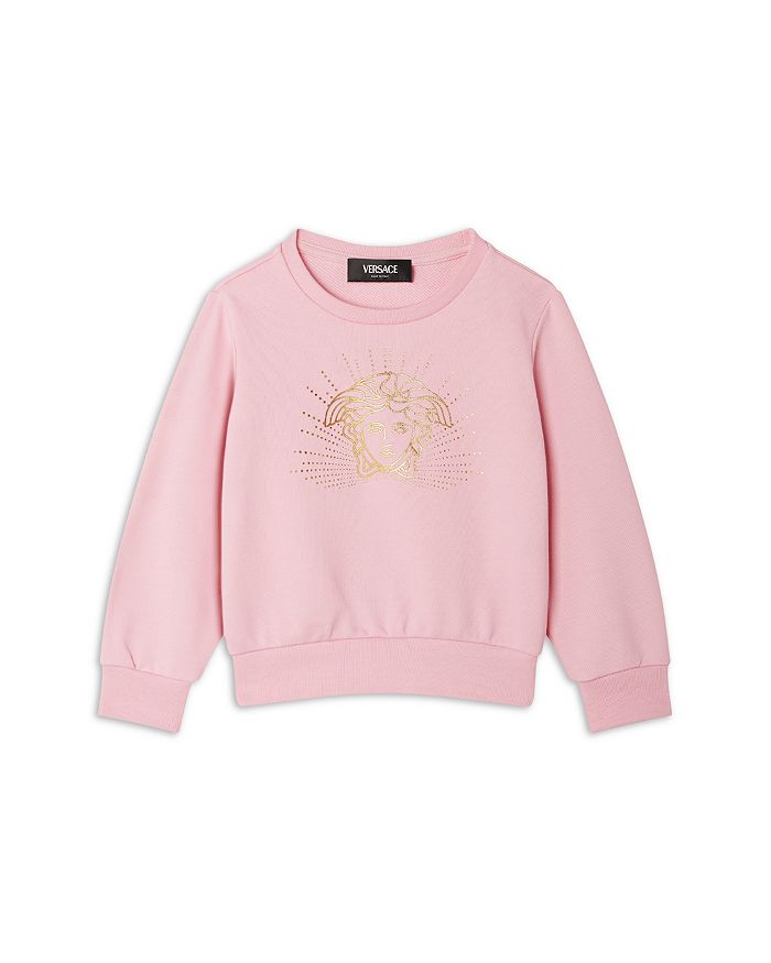 

Флисовая толстовка с рисунком Medusa Rays для девочек — для малышей, малышей Versace, розовый