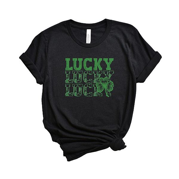 

Футболка с принтом Bold green lucky stacked Simply Sage Market, Black, Черный, Футболка с принтом Bold green lucky stacked Simply Sage Market, Black