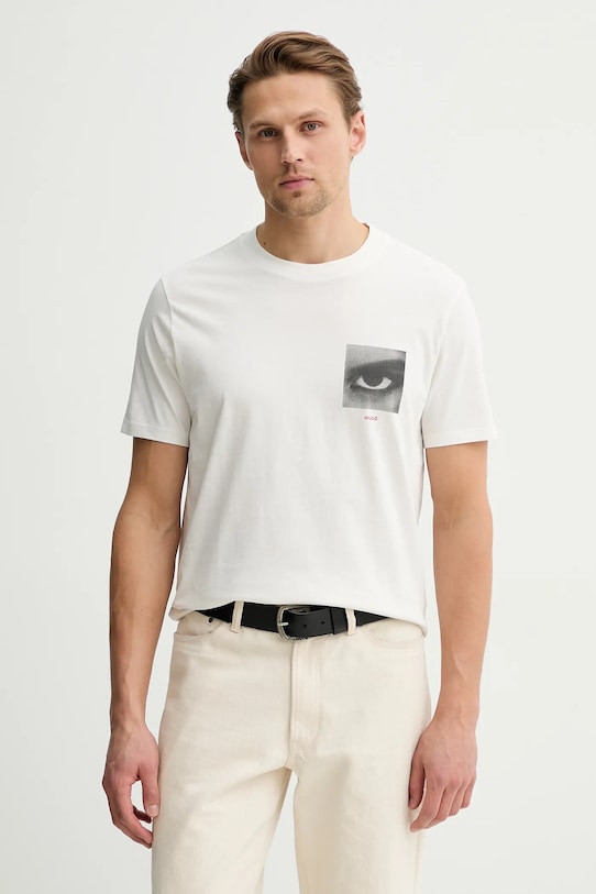 

Хлопковая футболка deyss HUGO, бежевый