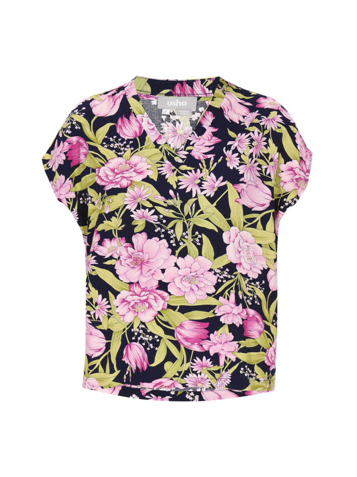 

Блузка Usha, цвет navy multicolor