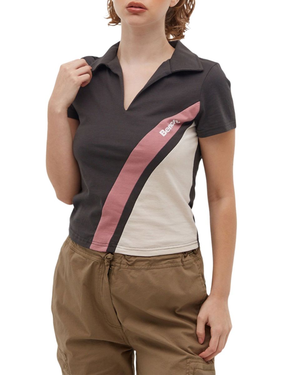 

Поло Marple Heritage Colorblock Johnny Collar Bench., цвет Raven