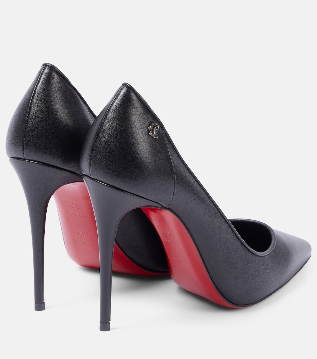 Спортивные туфли Kate 100 из кожи Christian Louboutin, Black/Lin Black — фото 2