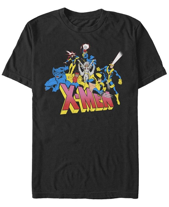 

Мужская футболка X Men Group с короткими рукавами и круглым вырезом Fifth Sun, черный