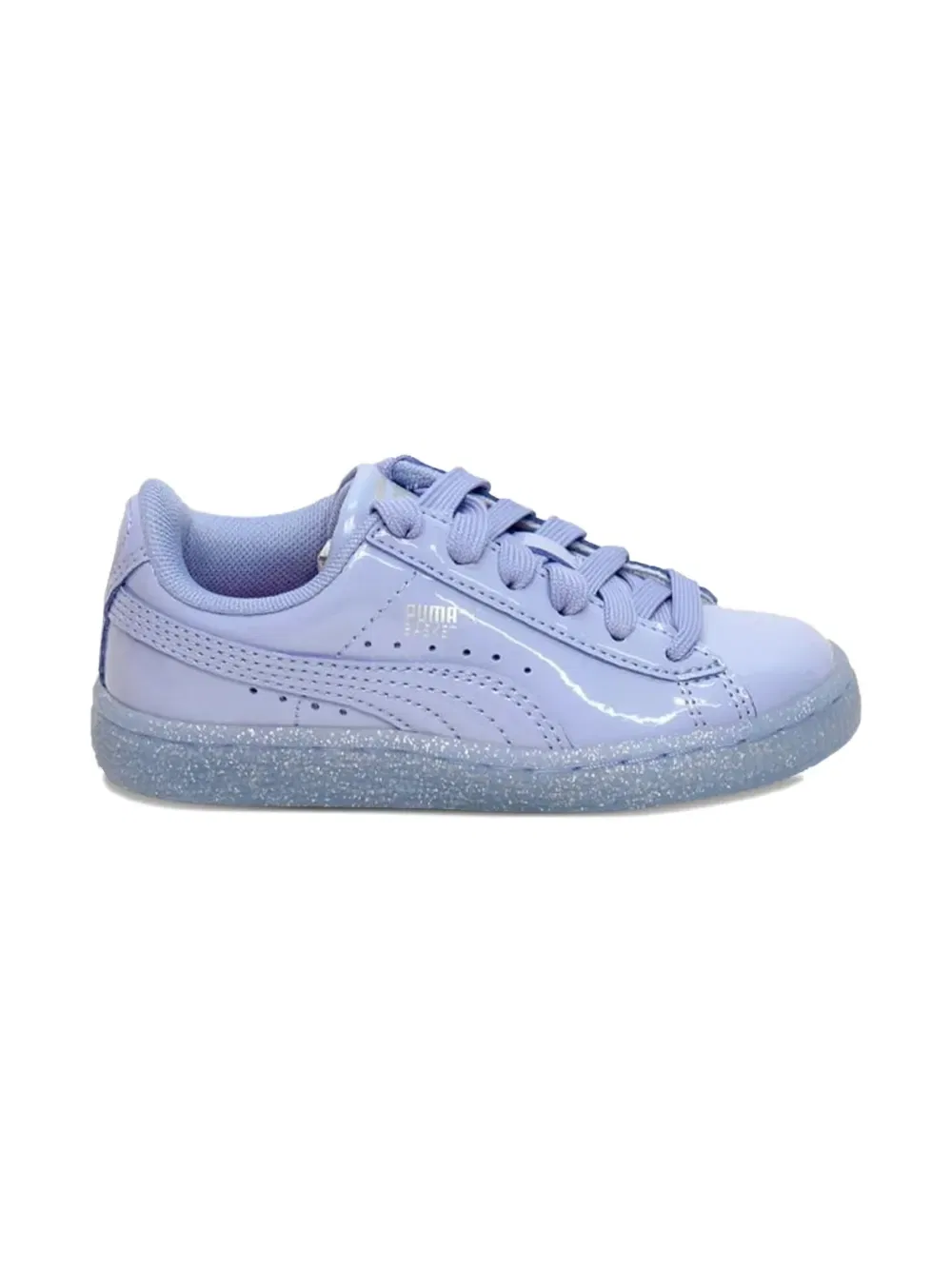 Кроссовки Basket с блестками Puma Kids, фиолетовый