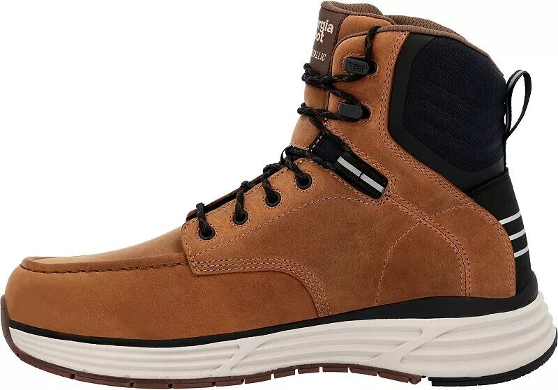 Georgia Boots Мужские спортивные водонепроницаемые рабочие ботинки DuraBlend с композитным носком, коричневый — фото 3