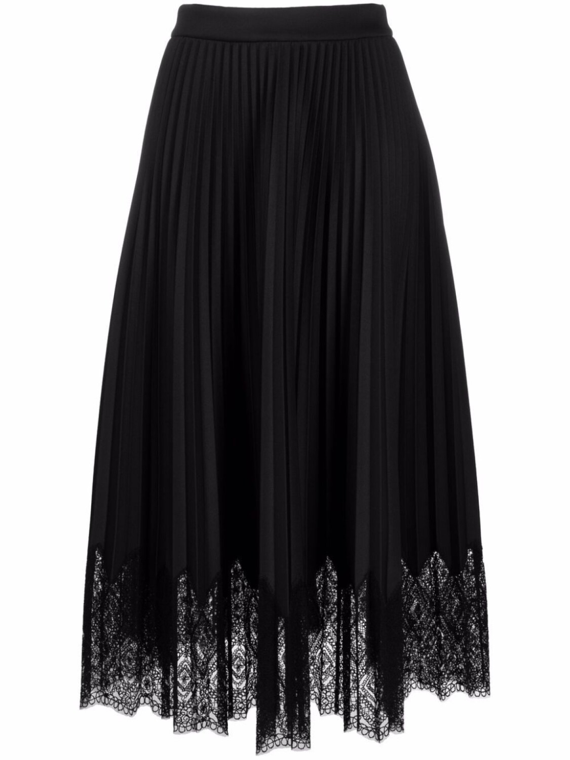 

Юбка макси с кружевом Ermanno Scervino, черный